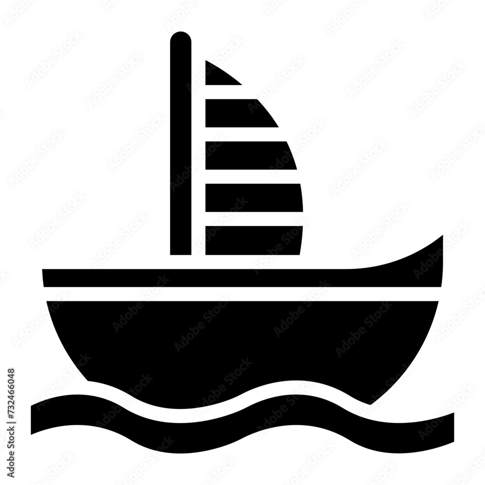 Boat icon vector image. Can be used for Battle Royale. Boat icon vector image. Can be used for Battle Royale.