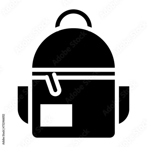 Backpack icon vector image. Can be used for Battle Royale.