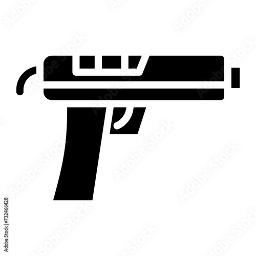 Pistol icon vector image. Can be used for Battle Royale.
