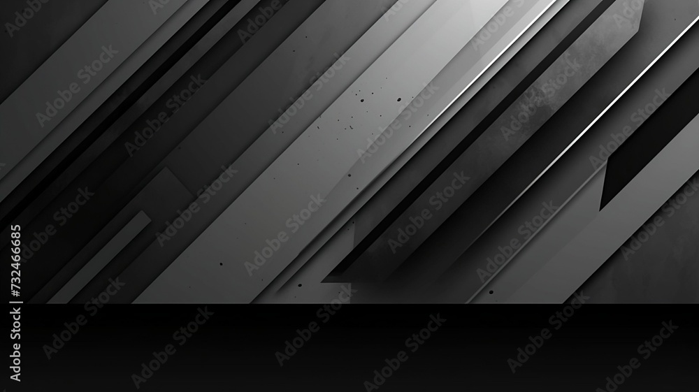 Illustration of black and grey stripes on a grey grunge background Illustration of black and grey stripes on a grey grunge background