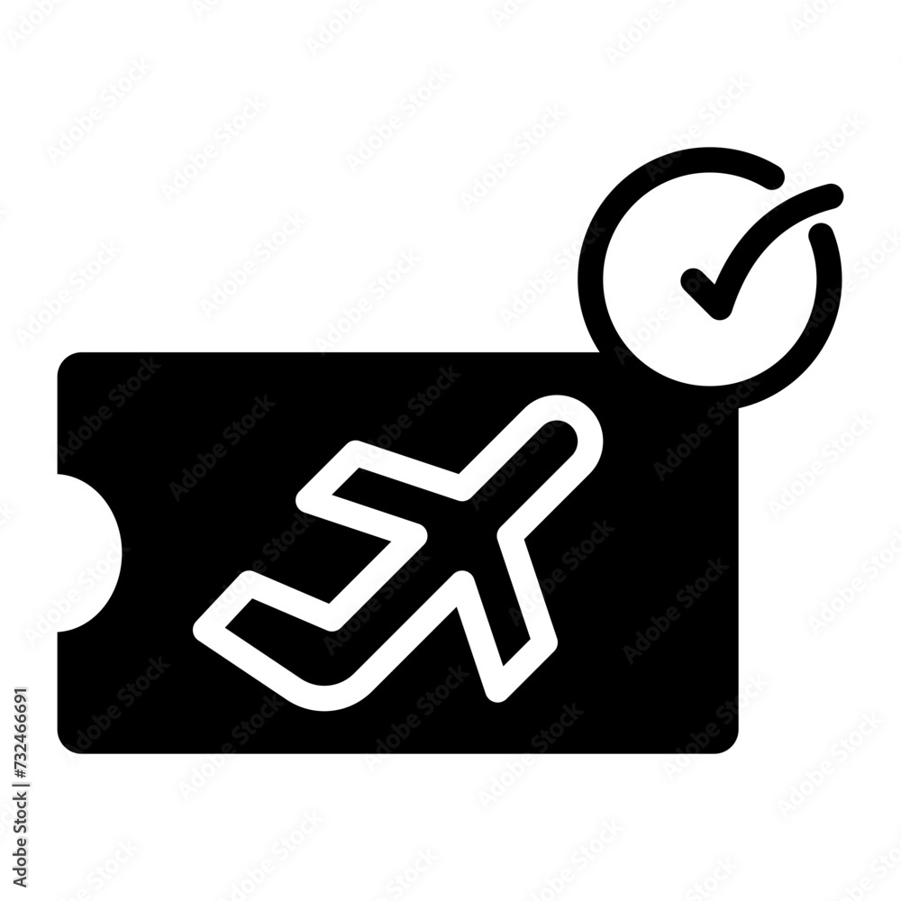 Check In icon vector image. Can be used for Airline. Check In icon vector image. Can be used for Airline.