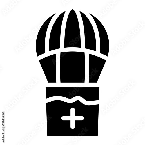 Airdrop icon vector image. Can be used for Battle Royale.