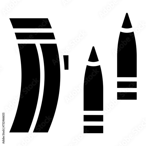Ammunition icon vector image. Can be used for Battle Royale.