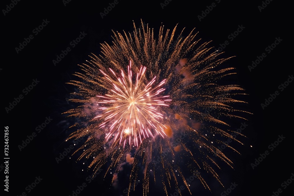 Illuminated fireworks against a night sky Illuminated fireworks against a night sky