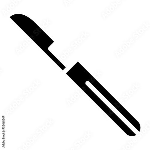 Scalpel icon vector image. Can be used for Science.