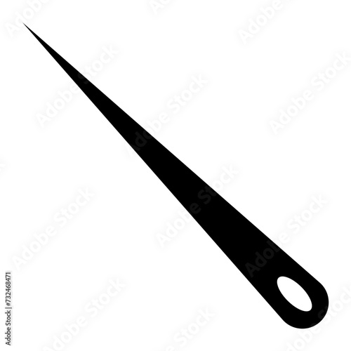 Needle icon vector image. Can be used for Science.