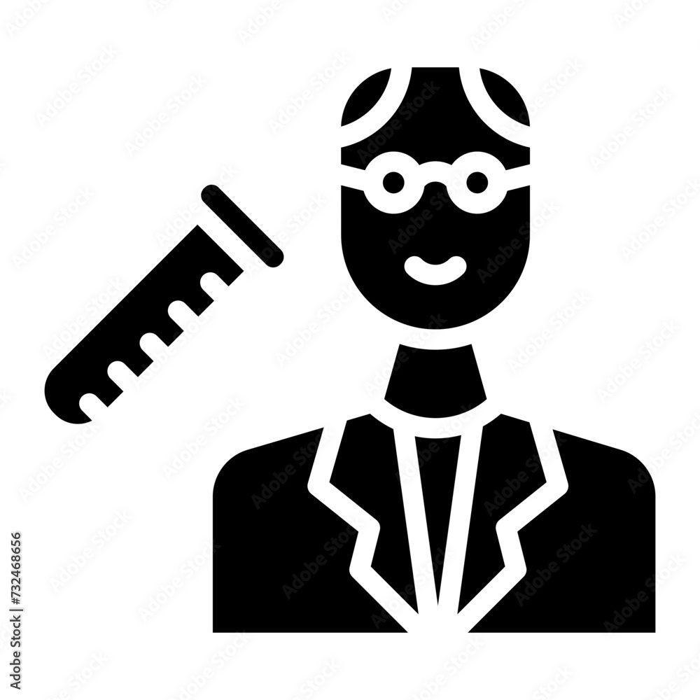 Scientist icon vector image. Can be used for Science. Scientist icon vector image. Can be used for Science.