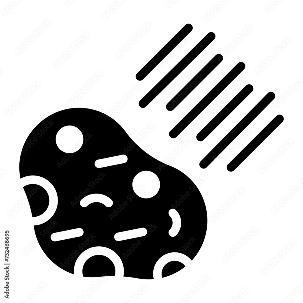 Asteroid icon vector image. Can be used for Science Fiction. Asteroid icon vector image. Can be used for Science Fiction.