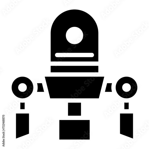 Nanobot icon vector image. Can be used for Science Fiction.
