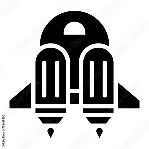 Jetpack icon vector image. Can be used for Science Fiction.