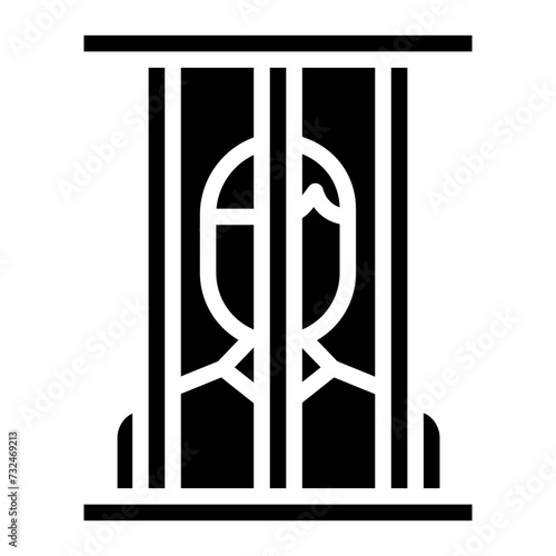Prisoner icon vector image. Can be used for Prison.