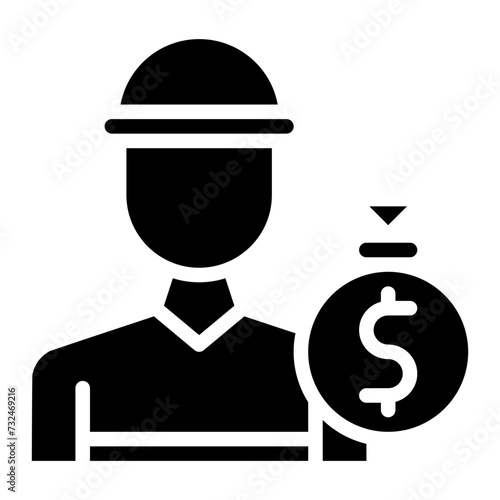 Burglary icon vector image. Can be used for Prison.