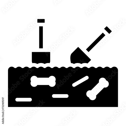 Bury icon vector image. Can be used for Prison.