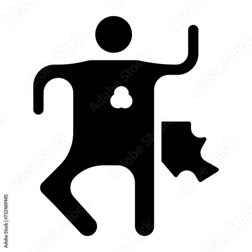 Murder Chalk icon vector image. Can be used for Prison.