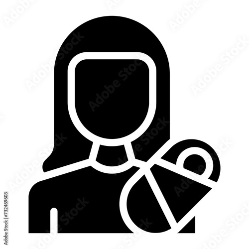Nanny icon vector image. Can be used for Cleaning and Dusting.