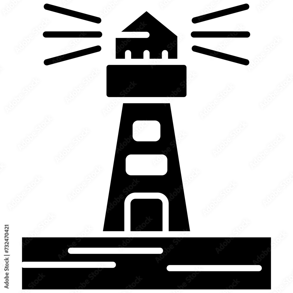 Coastal City icon vector image. Can be used for Coastline.