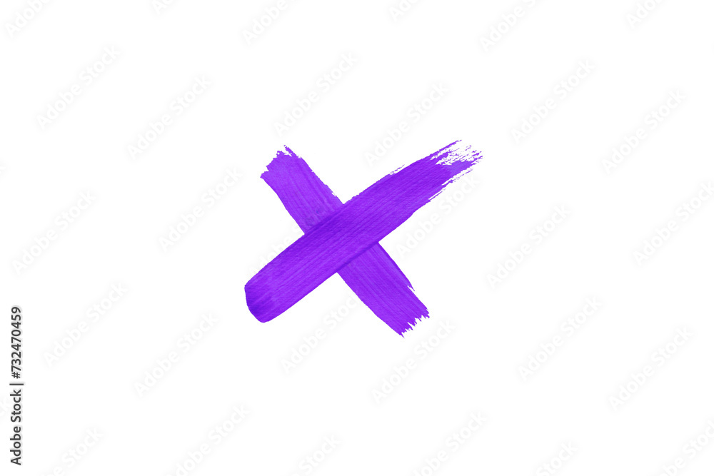 Obraz premium Purple watercolor background. Artistic hand paint. Isolated on transparent background.