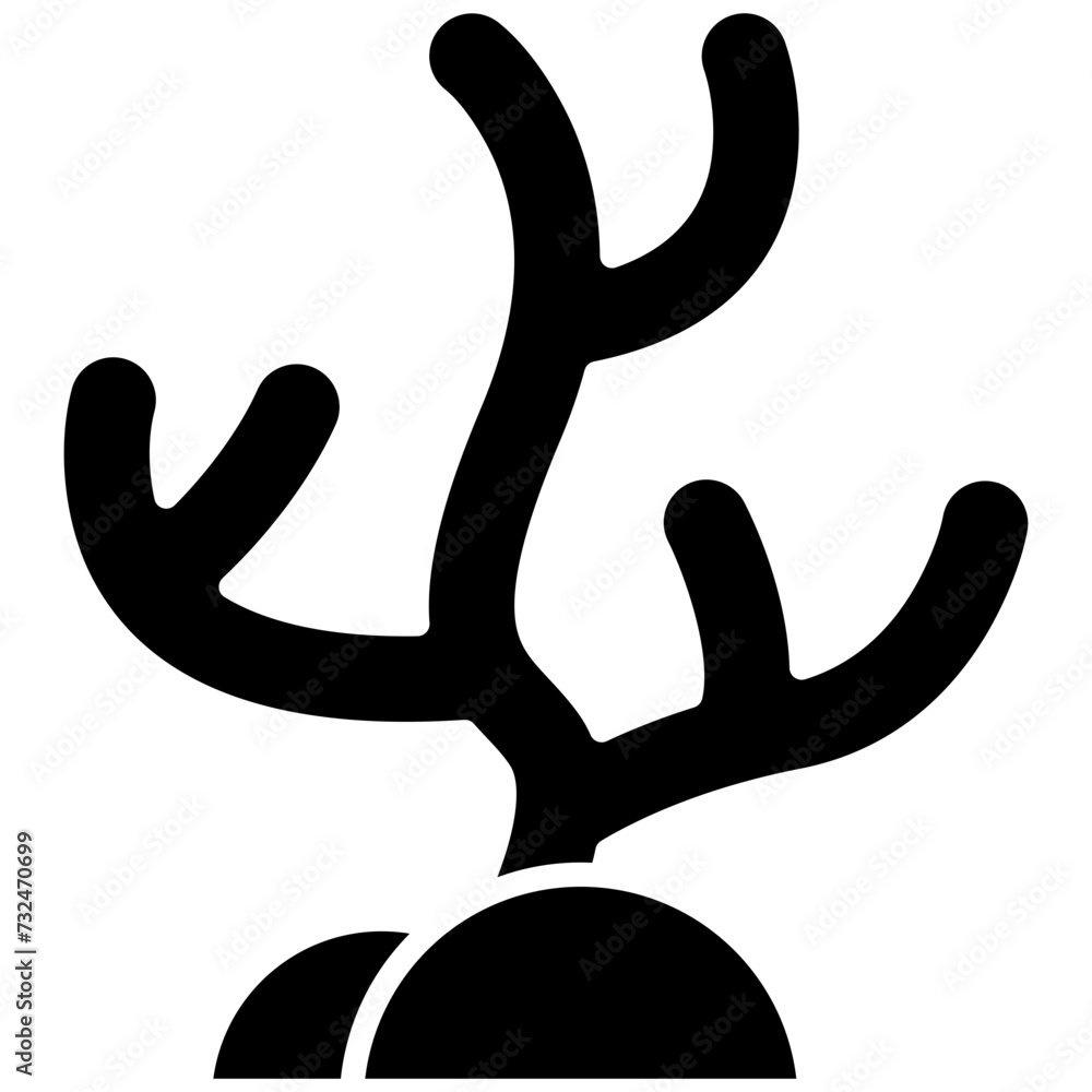 Obraz premium Coral Reef icon vector image. Can be used for Coastline.