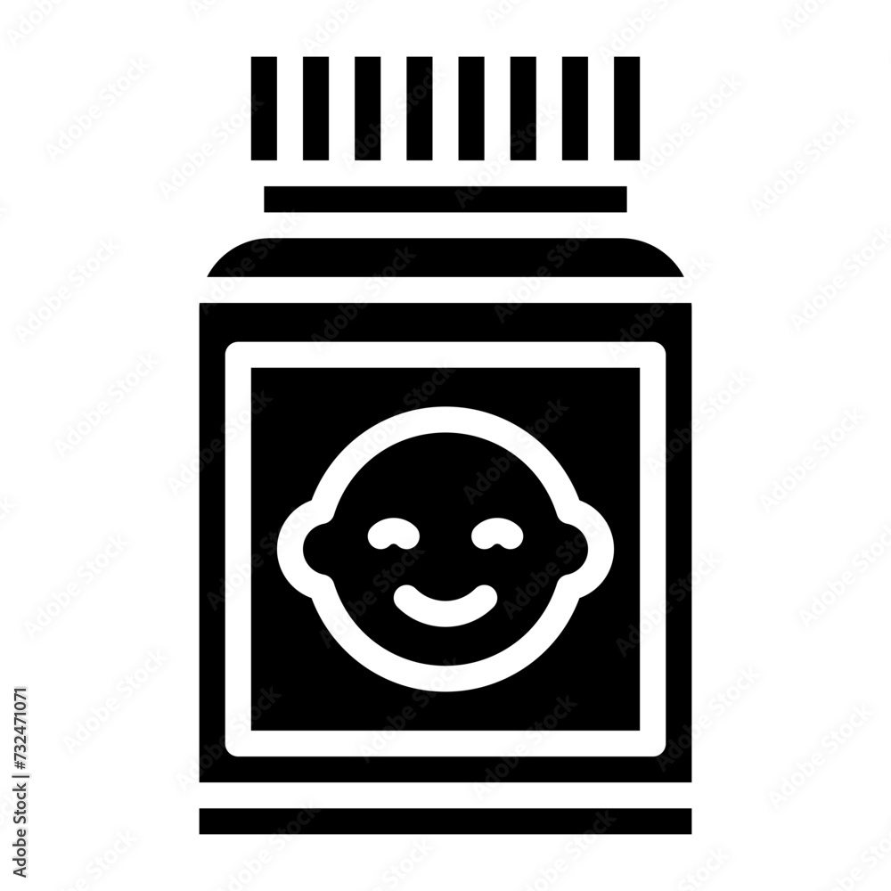 Baby Food icon vector image. Can be used for Baby Shower. Baby Food icon vector image. Can be used for Baby Shower.
