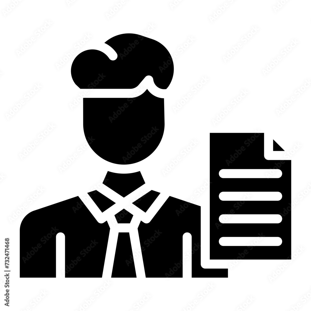 Clerk icon vector image. Can be used for Diversity. Clerk icon vector image. Can be used for Diversity.