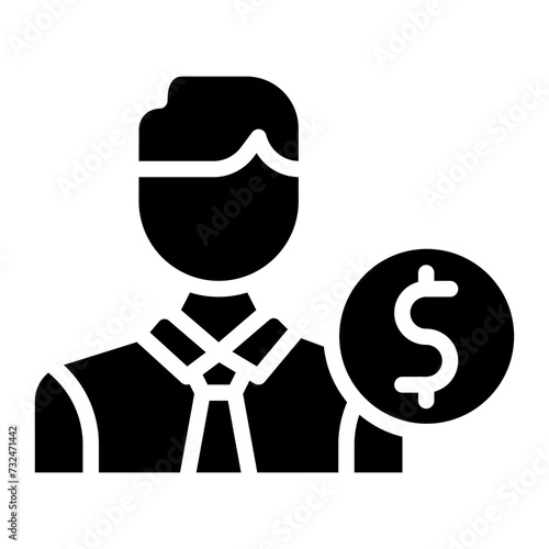 Banker icon vector image. Can be used for Diversity.