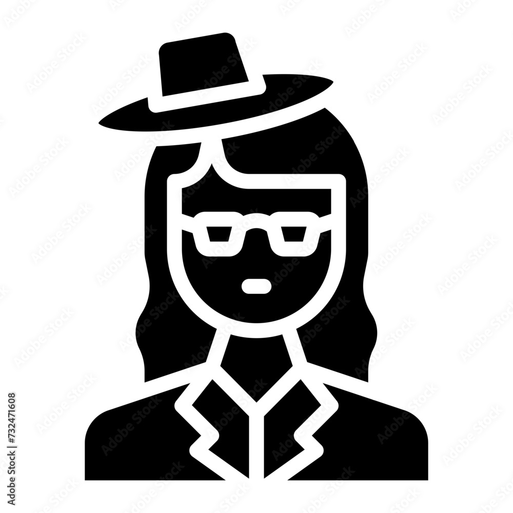 Fashion Model icon vector image. Can be used for Diversity.