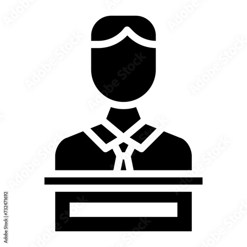 Host icon vector image. Can be used for Diversity.
