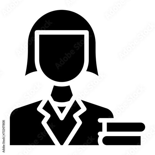 Librarian icon vector image. Can be used for Diversity.