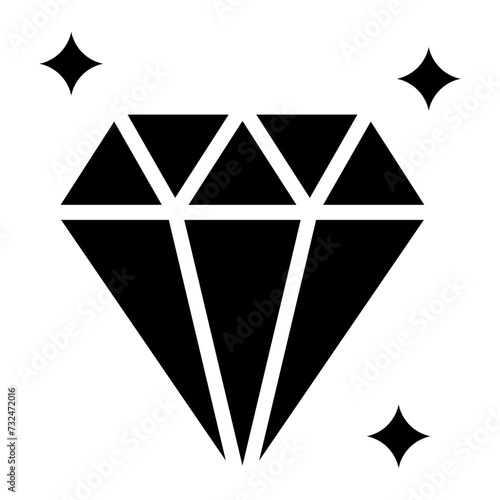 Diamond icon vector image. Can be used for Luxury.