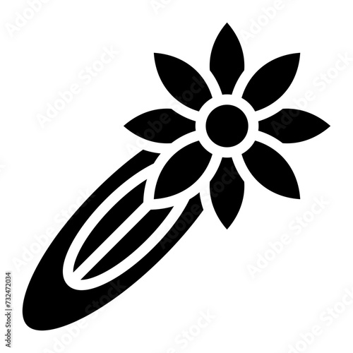Hair Pin icon vector image. Can be used for Luxury.