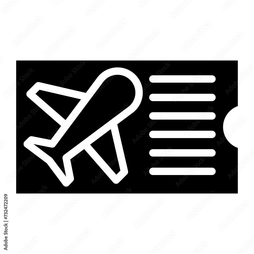 Plane Ticket icon vector image. Can be used for Luxury. Plane Ticket icon vector image. Can be used for Luxury.