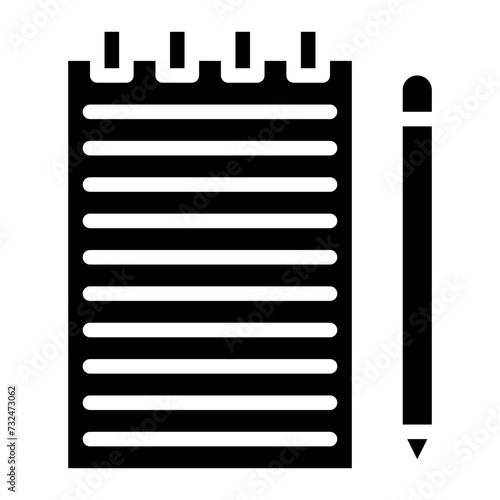 Notes icon vector image. Can be used for Trading.