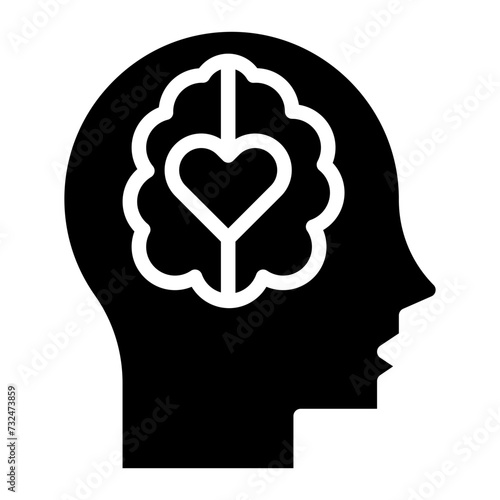 Mental Health icon vector image. Can be used for Psychology.