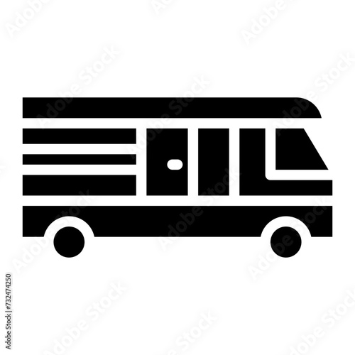 RV icon vector image. Can be used for Adventure.