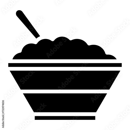 Porridge icon vector image. Can be used for Nutrition.