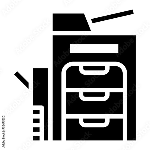 Copy Machine icon vector image. Can be used for Printing.