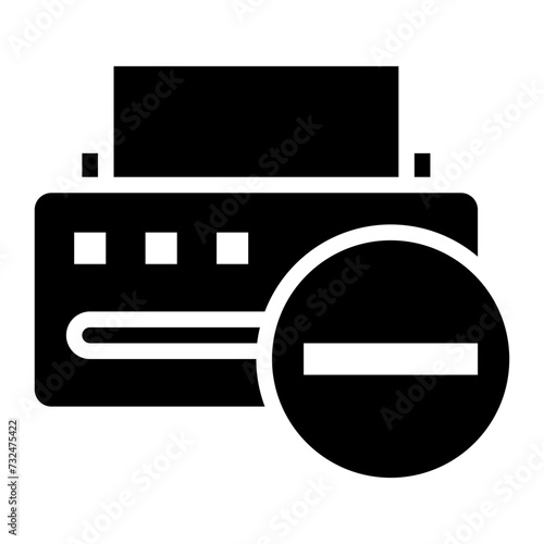 Printer Error icon vector image. Can be used for Printing.