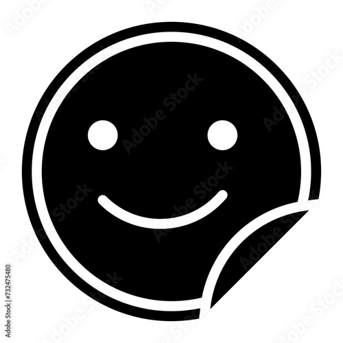 Sticker icon vector image. Can be used for Printing.