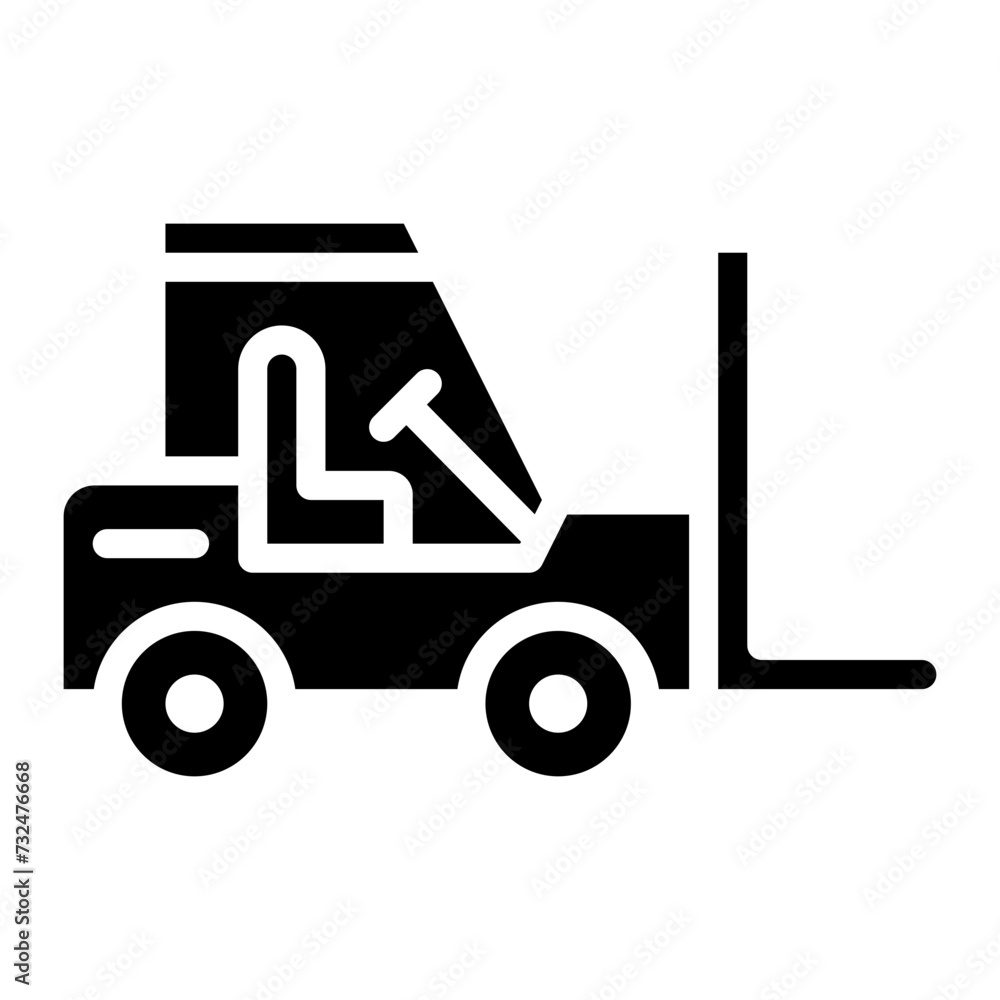 Forklift icon vector image. Can be used for Supply Chain. Forklift icon vector image. Can be used for Supply Chain.
