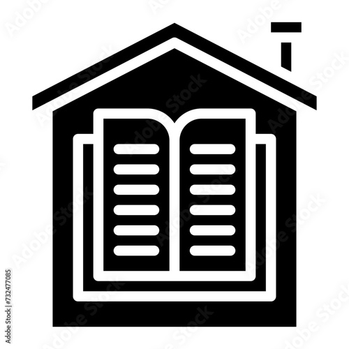 Home Schooling icon vector image. Can be used for Child Adoption.