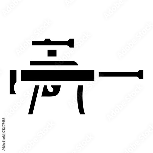 Sniper icon vector image. Can be used for Shooting.