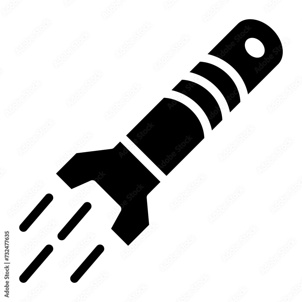 Torpedo icon vector image. Can be used for Shooting. Torpedo icon vector image. Can be used for Shooting.