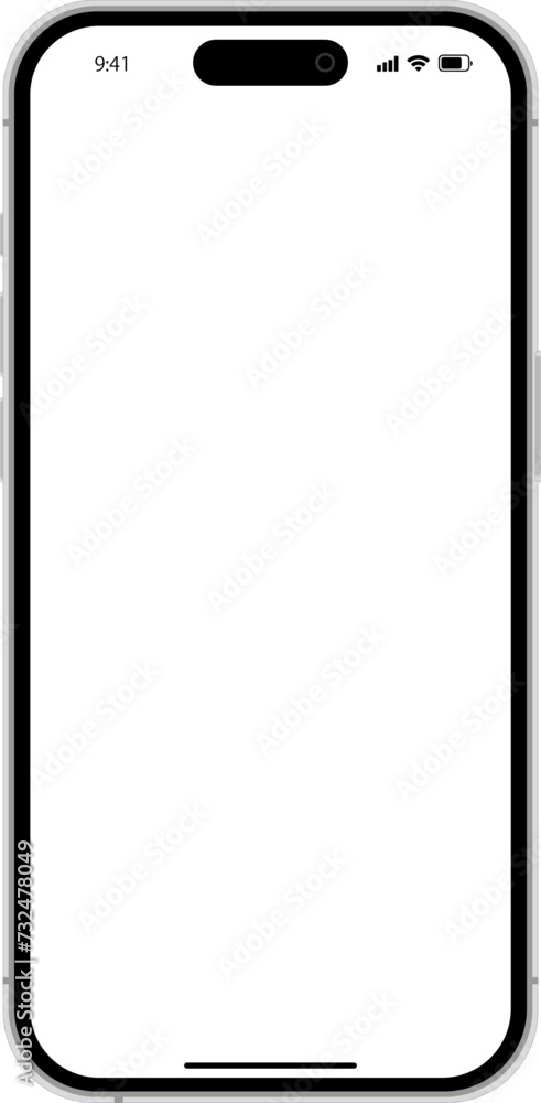 modern simple smartphone like iPhone 15. vector illustration modern simple smartphone like iPhone 15. vector illustration
