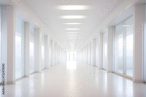 White_blur_abstract_background_from_building_hallway