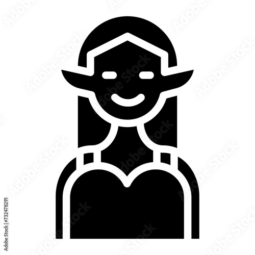 Elf icon vector image. Can be used for Fairytale.