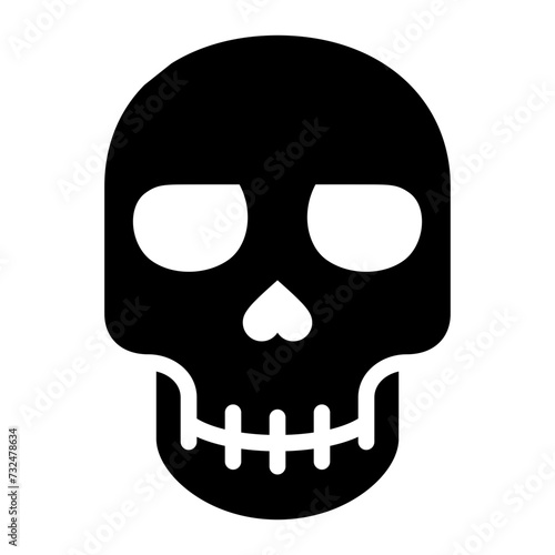 Skull icon vector image. Can be used for Fairytale.