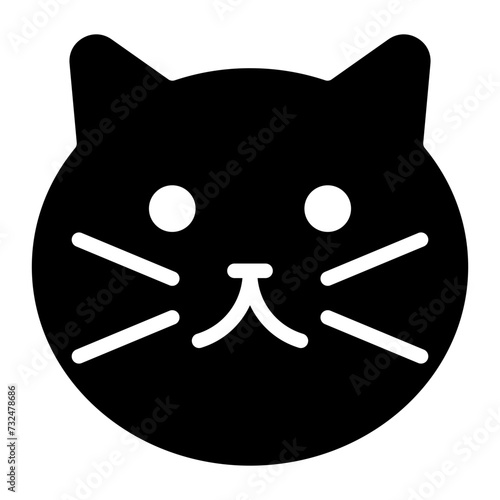 Cat icon vector image. Can be used for Veterinary.