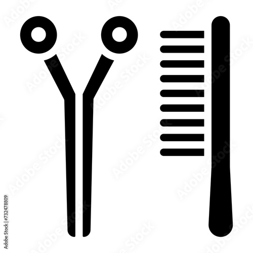 Grooming icon vector image. Can be used for Veterinary.