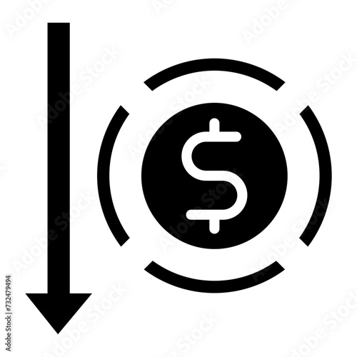 Bankruptcy icon vector image. Can be used for Crisis Mangement.