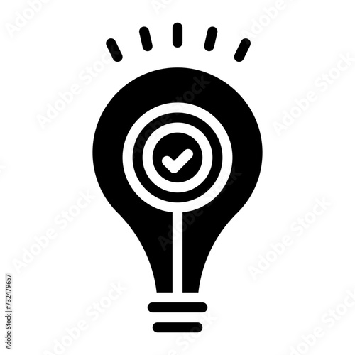 Creative Idea icon vector image. Can be used for Crisis Mangement.